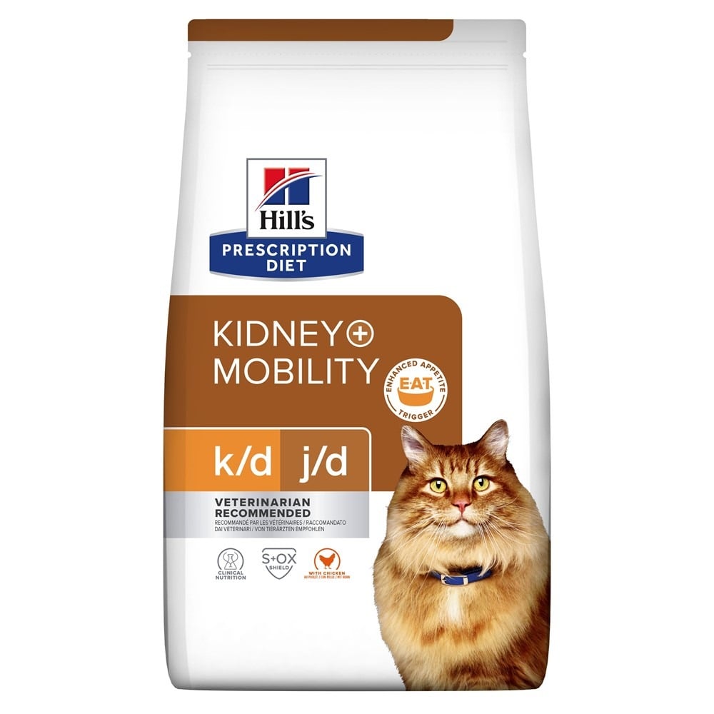 Hill's Prescription Diet Kidney+Mobility - Kattenvoer - 3000 Gram - kip