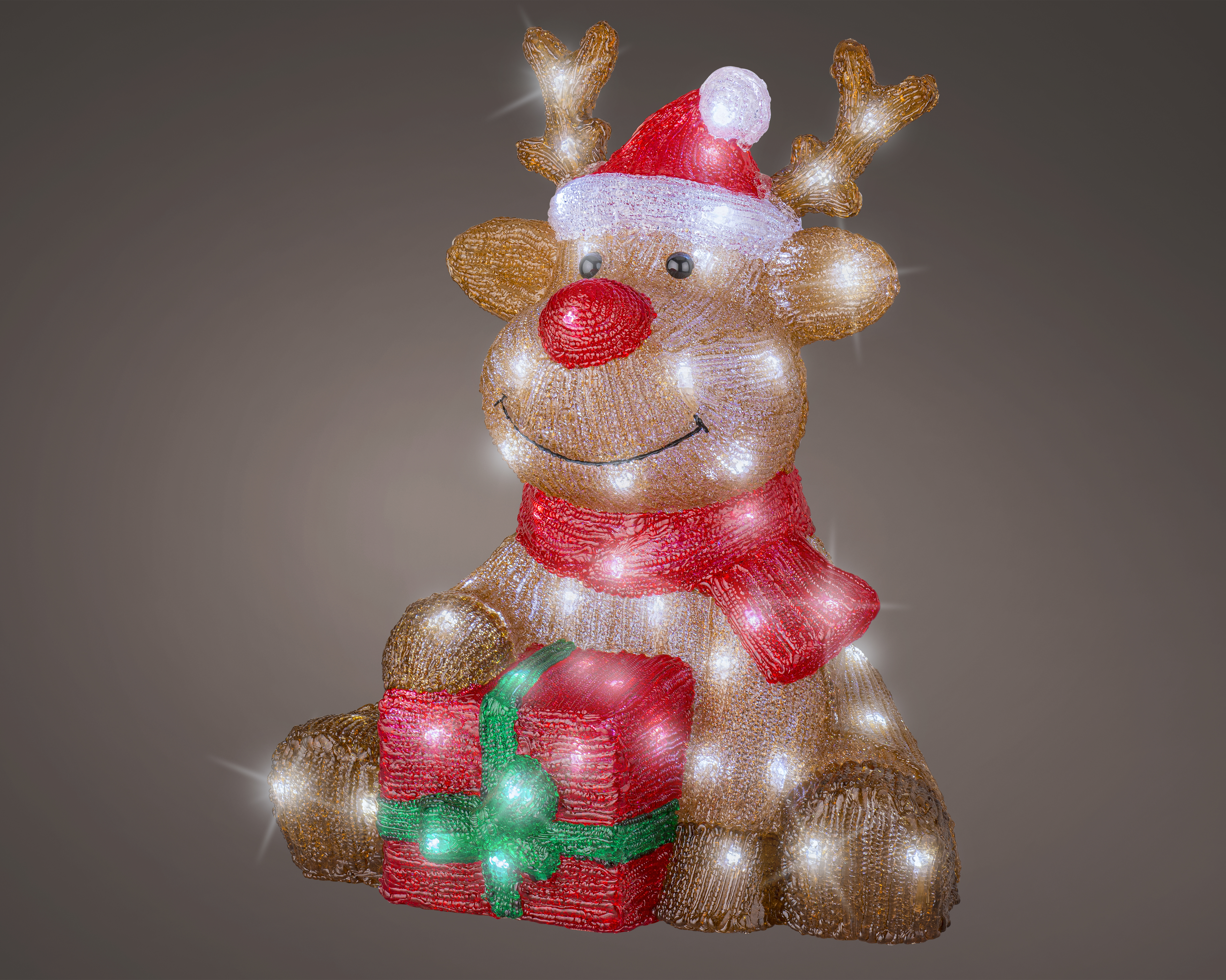 Lumineo Rendier - LED figuur - Wit - 44.5x38.5x34 cm