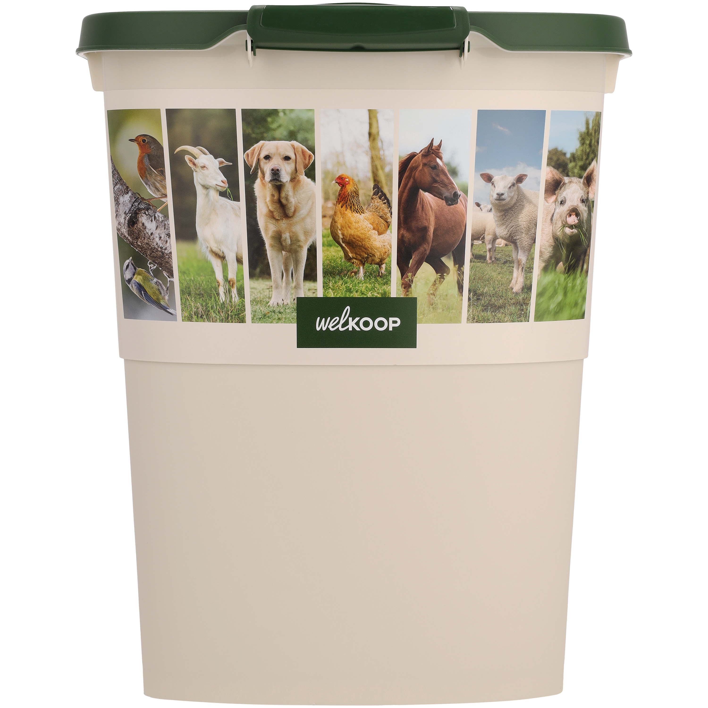Welkoop - Voerton - 38 Liter - Wit Groen
