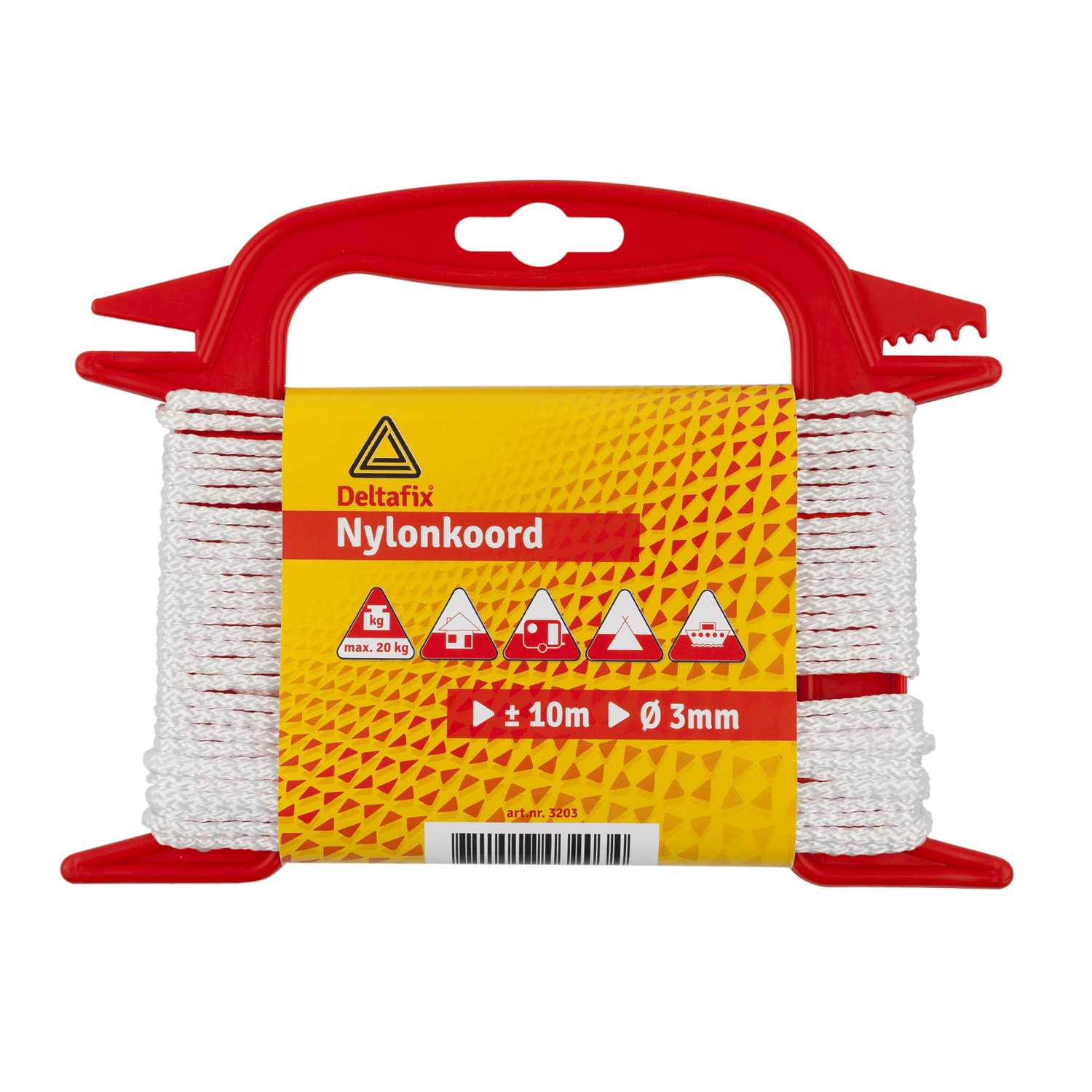 Deltafix 4mm x 10m - Nylon touw op haspel - 0.4 cm