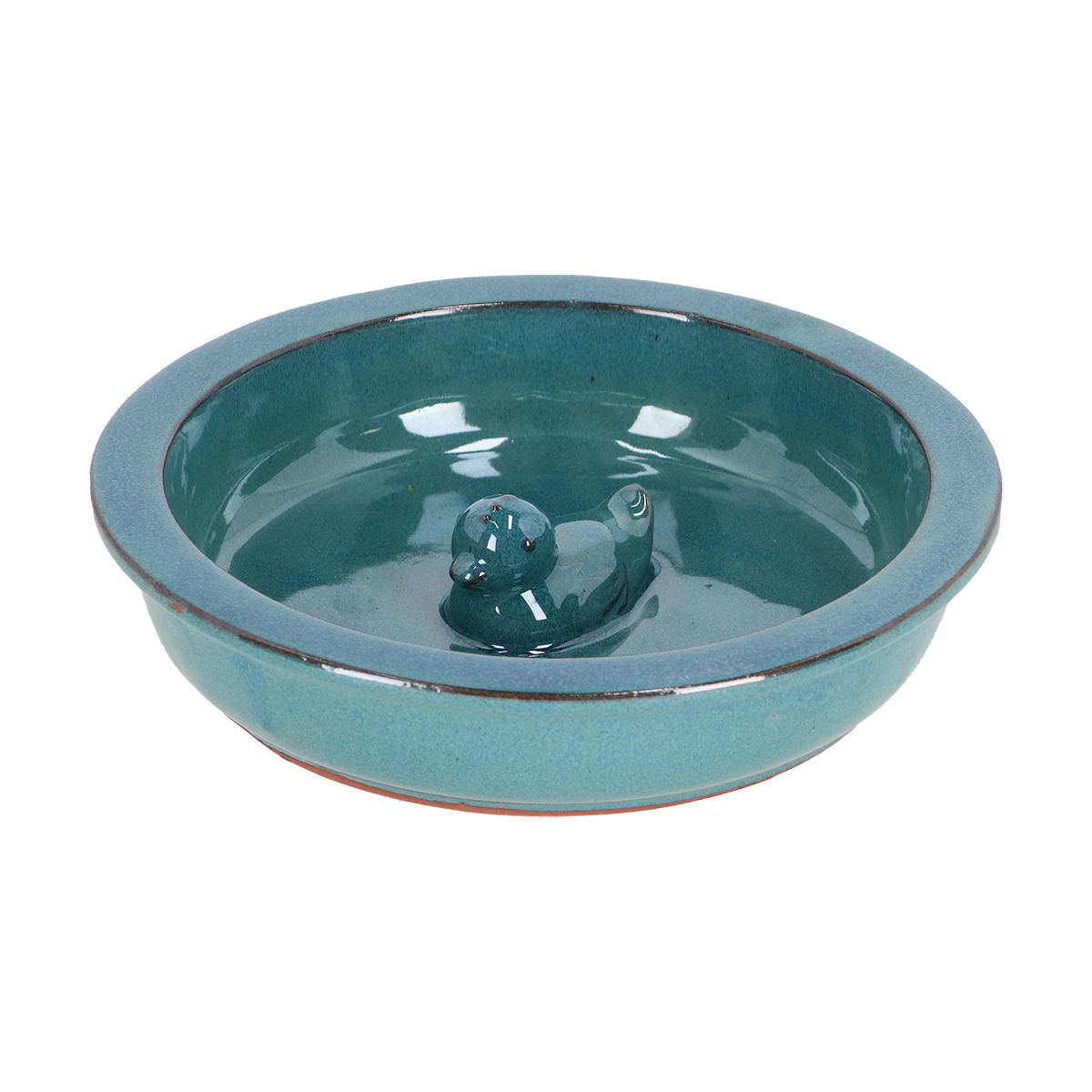 Eend Waterschaal - Rond - Tuinvogels - Blauw - 5.8x27x27 cm