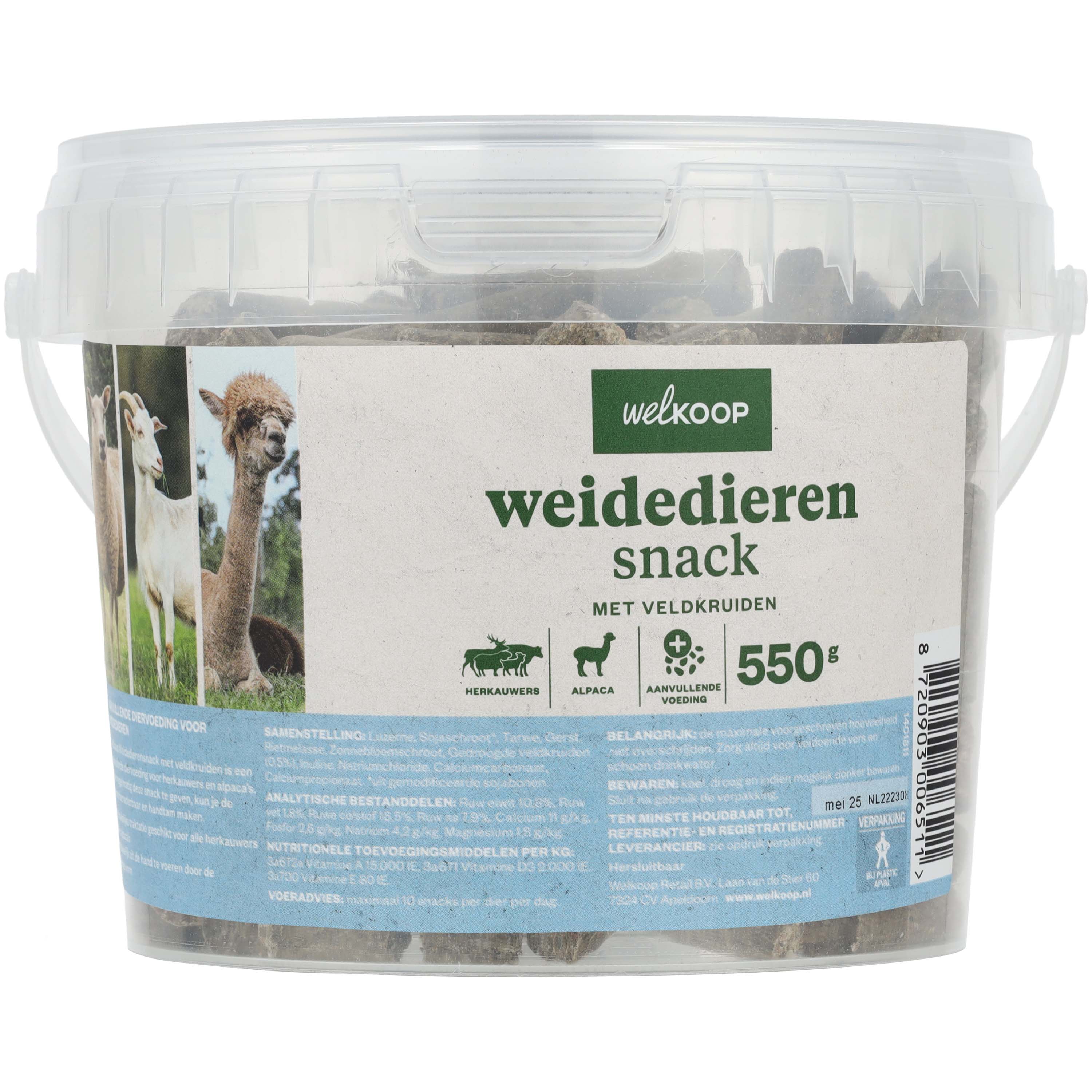 Welkoop - Weidediersnack met Veldkruiden - 550 Gram