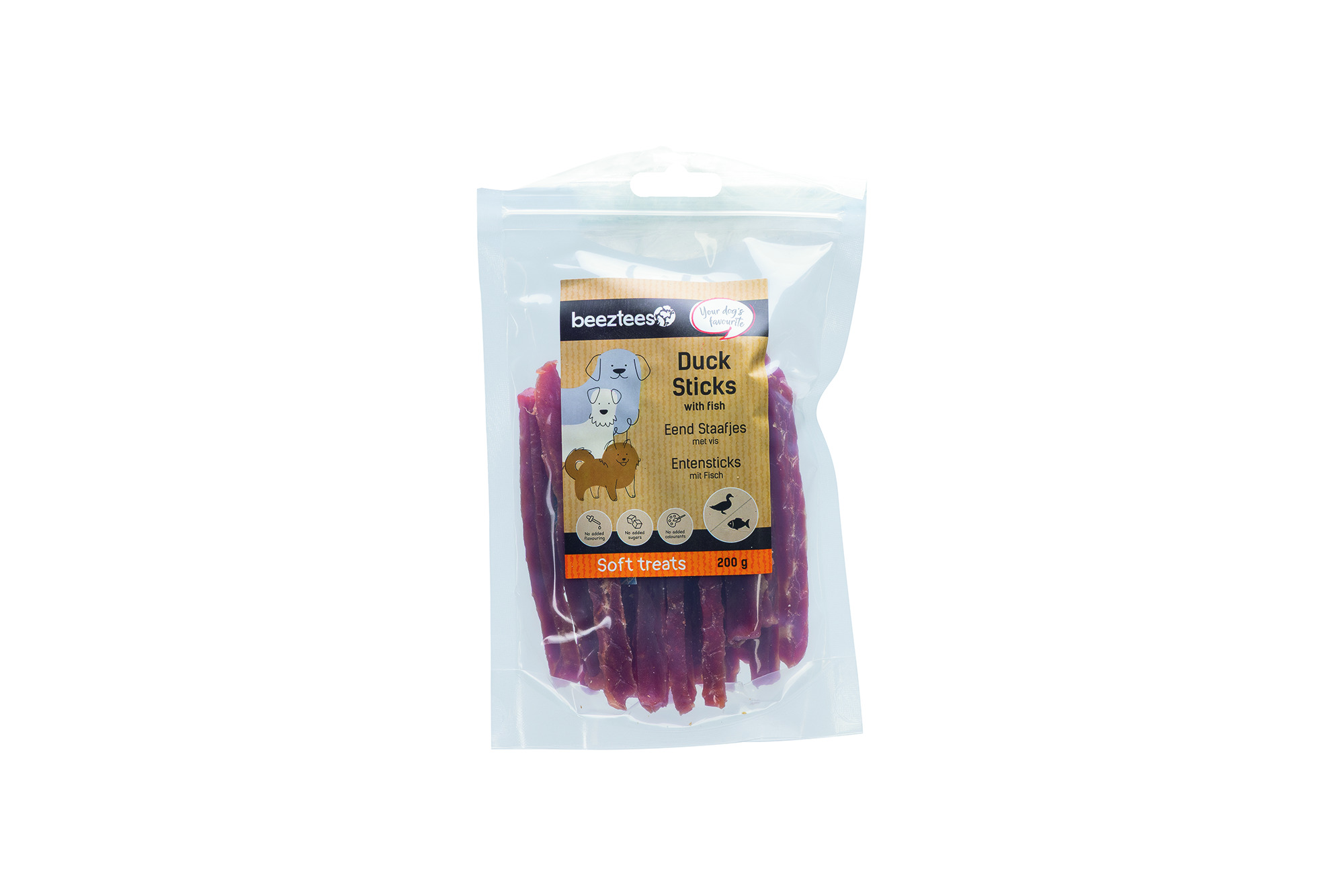 Beeztees Staafjes - Hondensnack - 200 Gram - Eend | vis Beeztees Staafjes - Hondensnack - 200 Gram - Eend | vis
