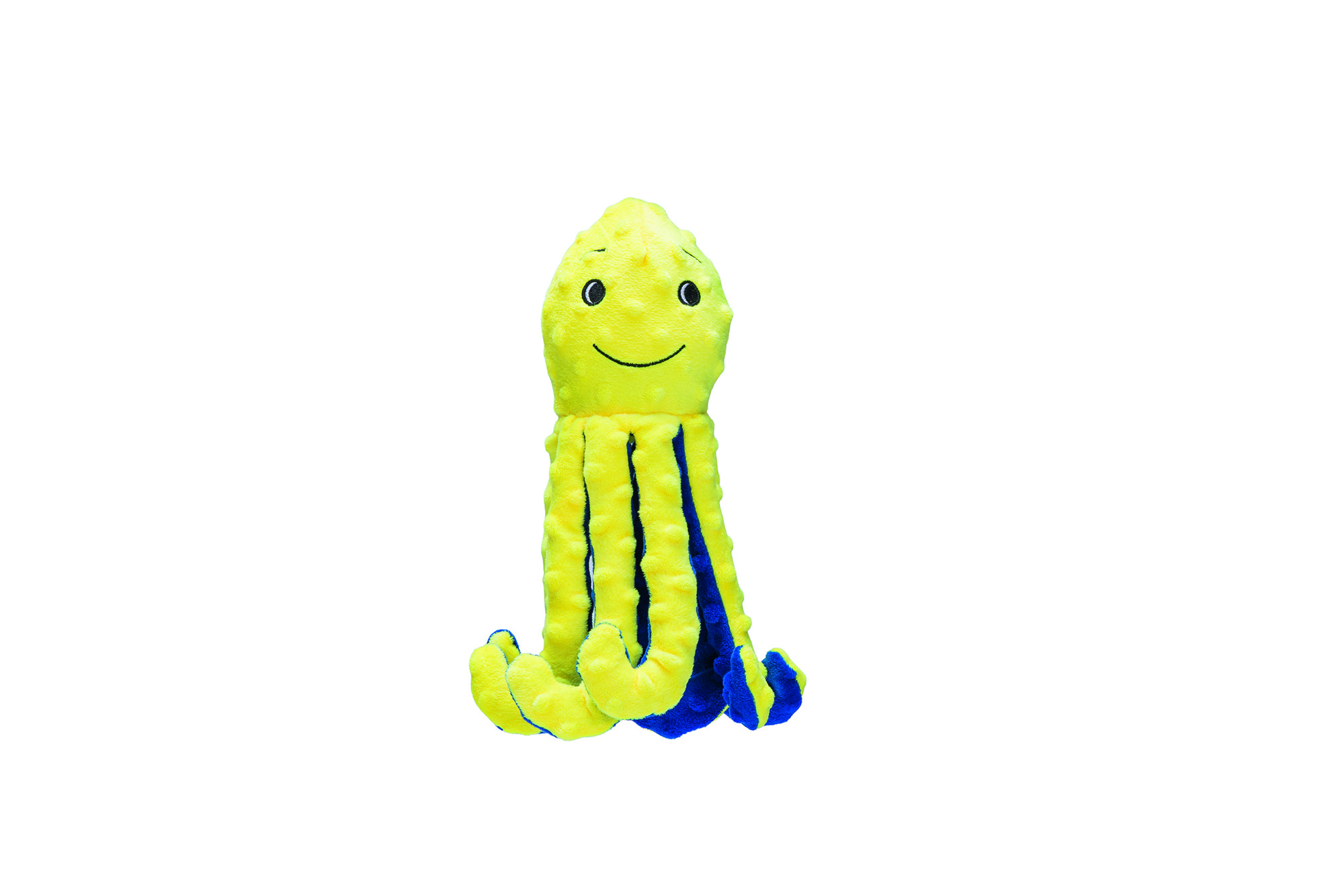 Beeztees Octopus Amy - Knuffel - Hondenspeeltje - Geel - 7.5x8.5x25 cm