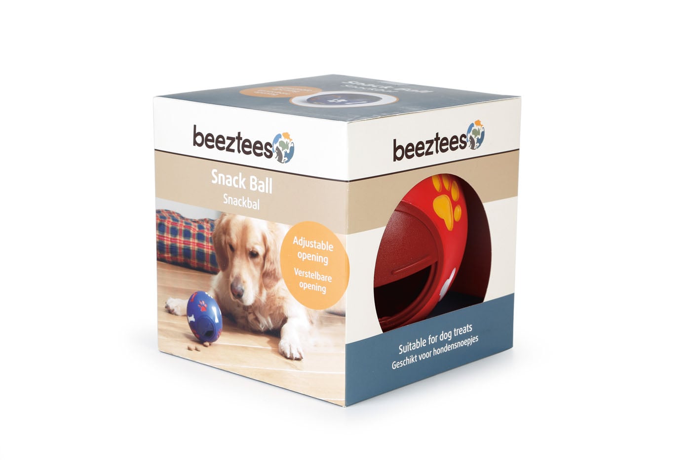 Beeztees Snackbal  - Vulbaar Hondenspeelgoed - assorti - 15x15x15 cm