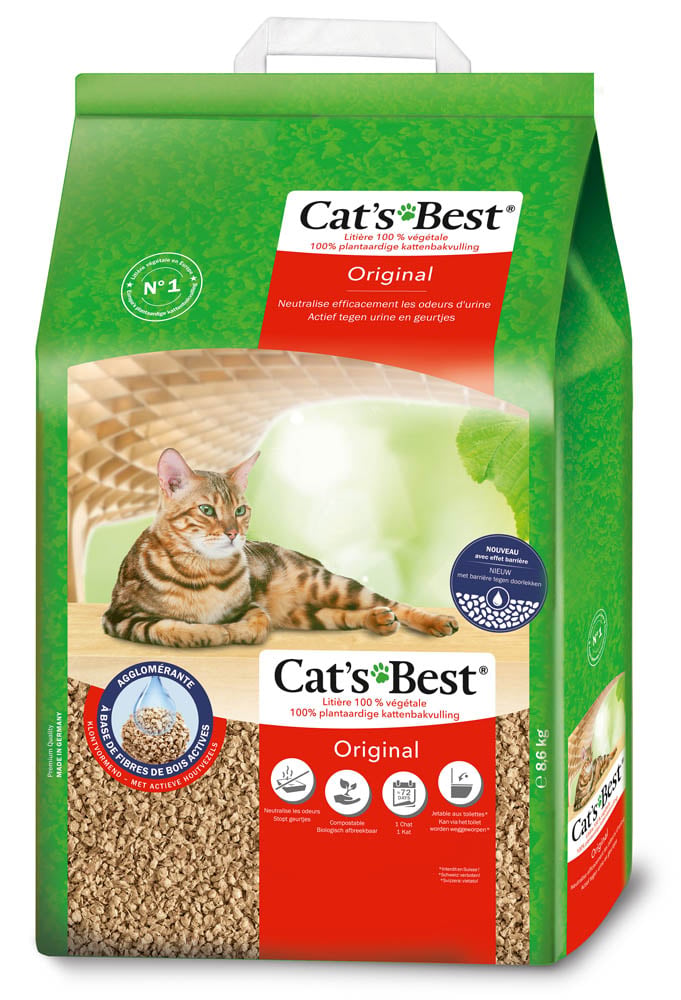 Cat's Best Original - Kattenbakvulling - Fijn - 20 Liter