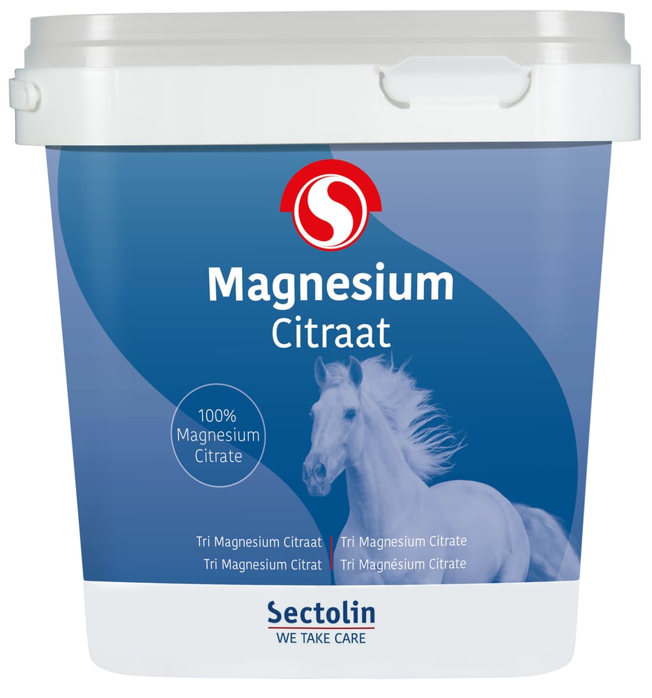 Sectolin Magnesium citraat Poeder - Kalmeringssupplement Paard - 1 Kilogram - Emmer