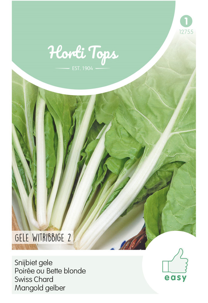 Hortitops Snijbiet Beta vulgaris Blonde A Carde Blanche - Gele Witribbige  2 - Snijbiet