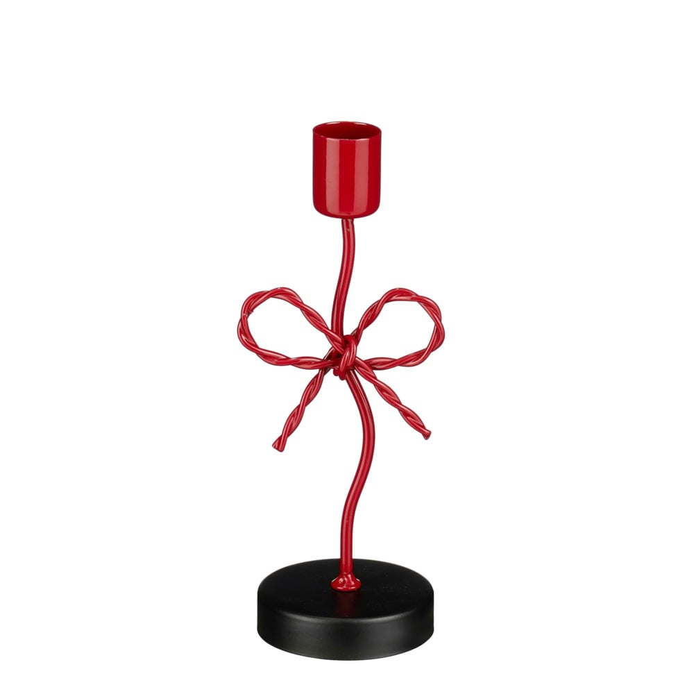 Mica Decorations Strikje - Kandelaar - Rood Mica Decorations Strikje - Kandelaar - Rood