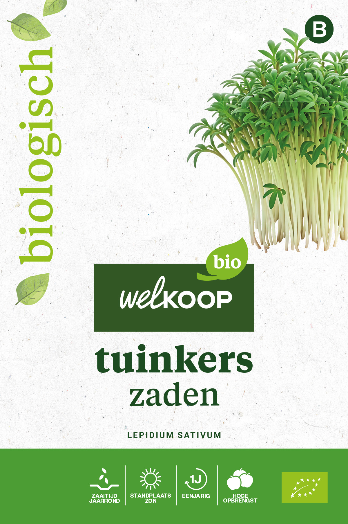 Welkoop Bio - Tuinkers Zaden - 10 Gram