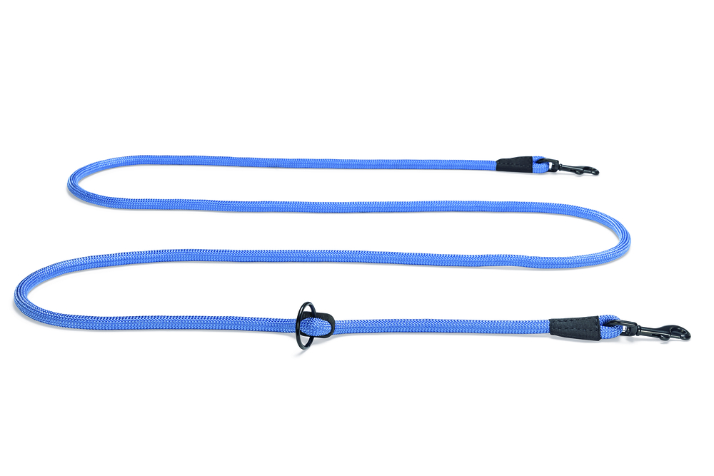 Beeztees Premium Parinca - Hondenriem - blauw - 1.2 cm - 280 cm