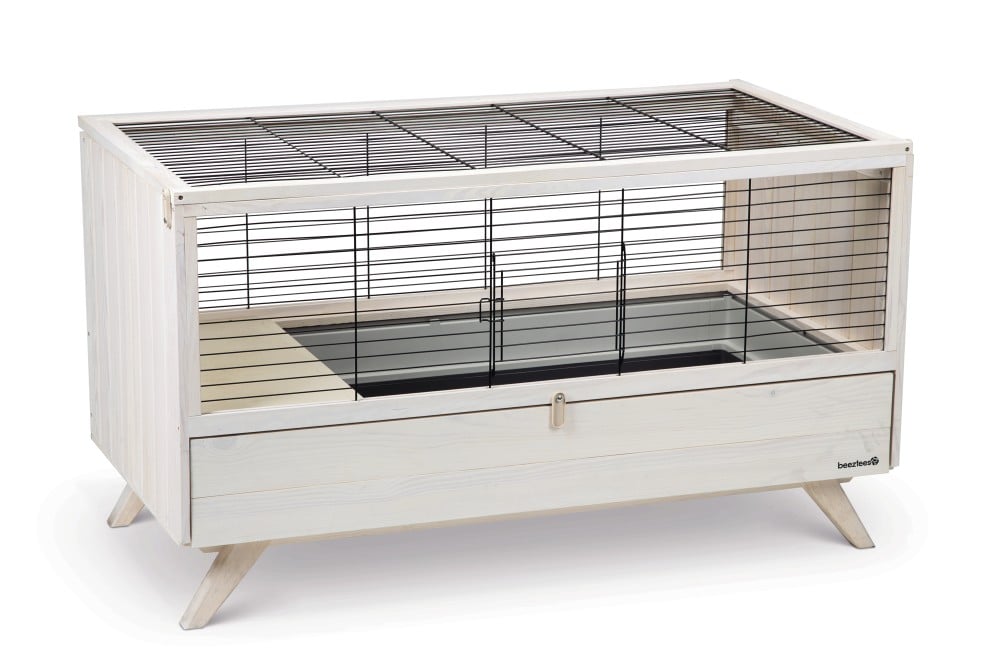 Beeztees Alby - Konijnenkooi - Wit - 72x120x65 cm