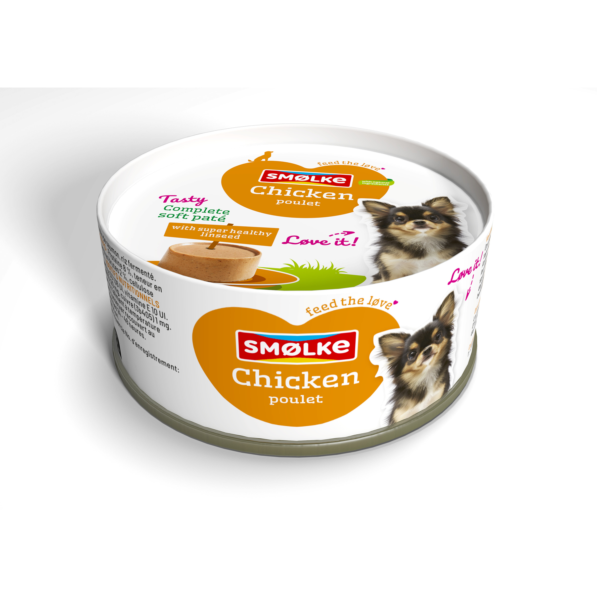 Smolke Complet Soft Paté - Hondenvoer - 125 Gram - kip