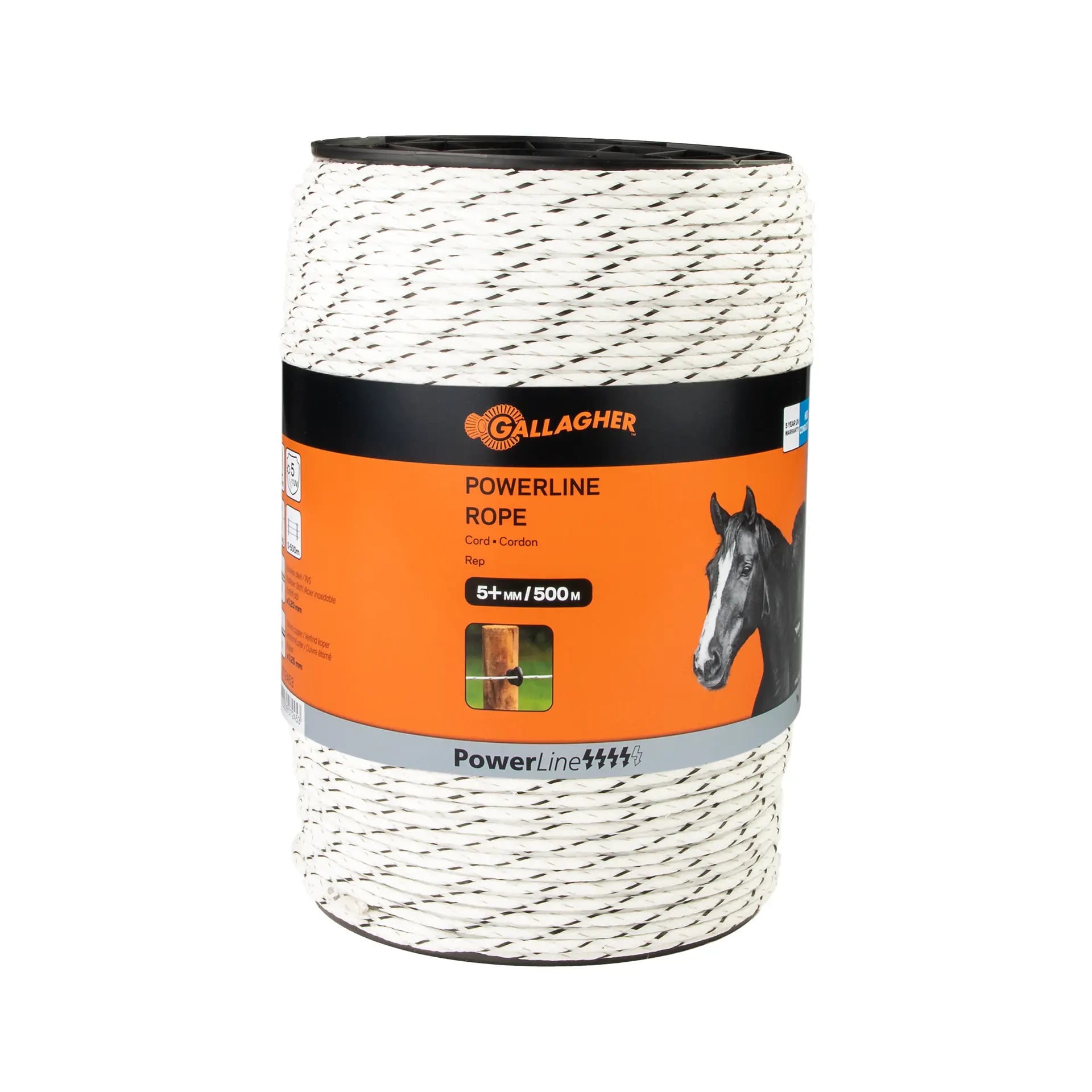 Gallagher Powerline Cord - Geleiders - 31.7 cm - 500 Meter - Wit - 22 cm - 50000 cm Gallagher Powerline Cord - Geleiders - 31.7 cm - 500 Meter - Wit - 22 cm - 50000 cm