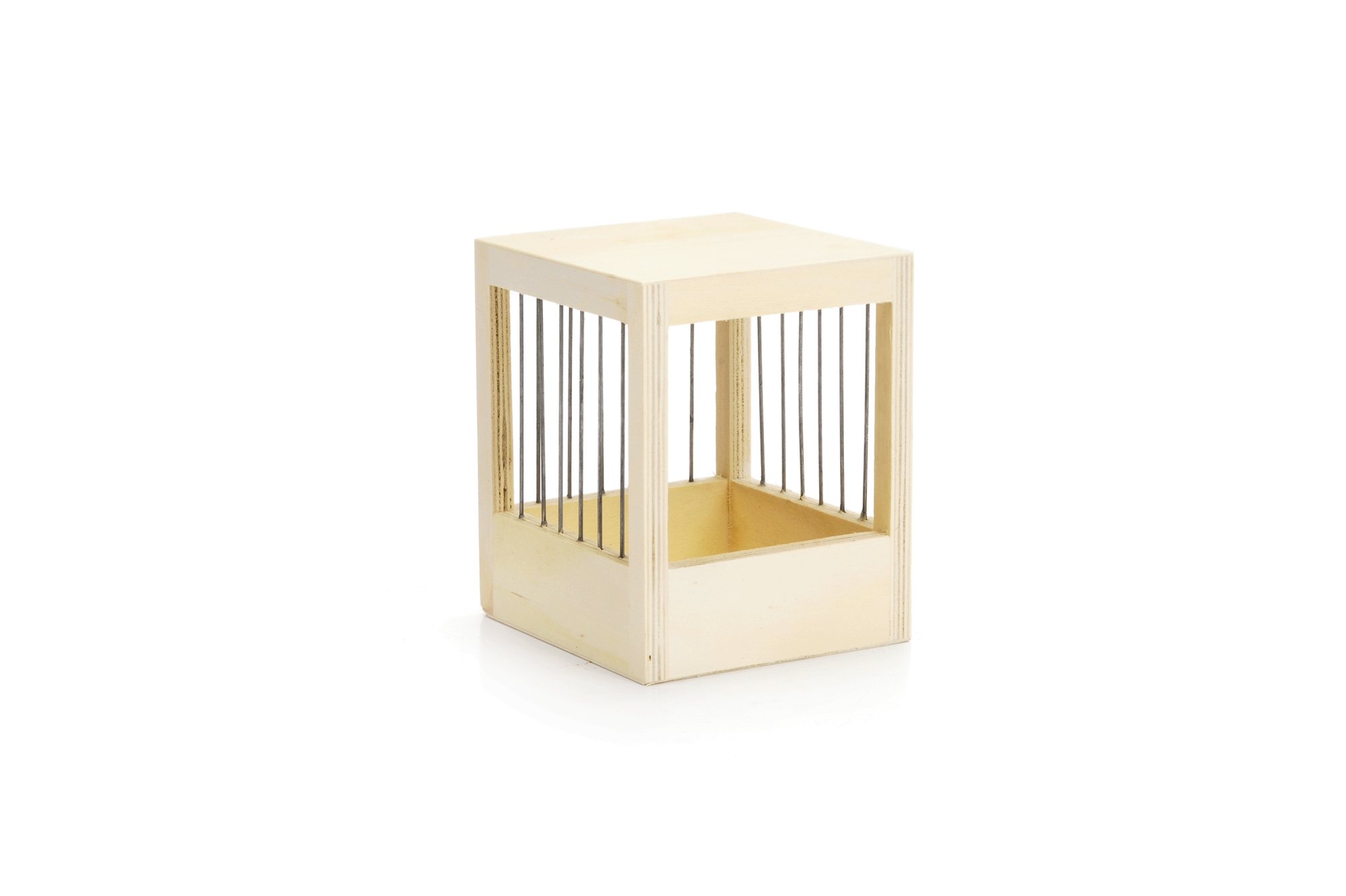 Beeztees Broedkastje Gespijld - Vogel accessoires - Bruin - Klein Beeztees Broedkastje Gespijld - Vogel accessoires - Bruin - Klein