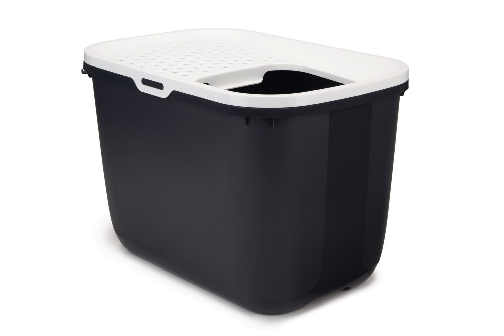 Savic Hop in - Kattenbak - Antraciet - 39.5x38.5x58 cm