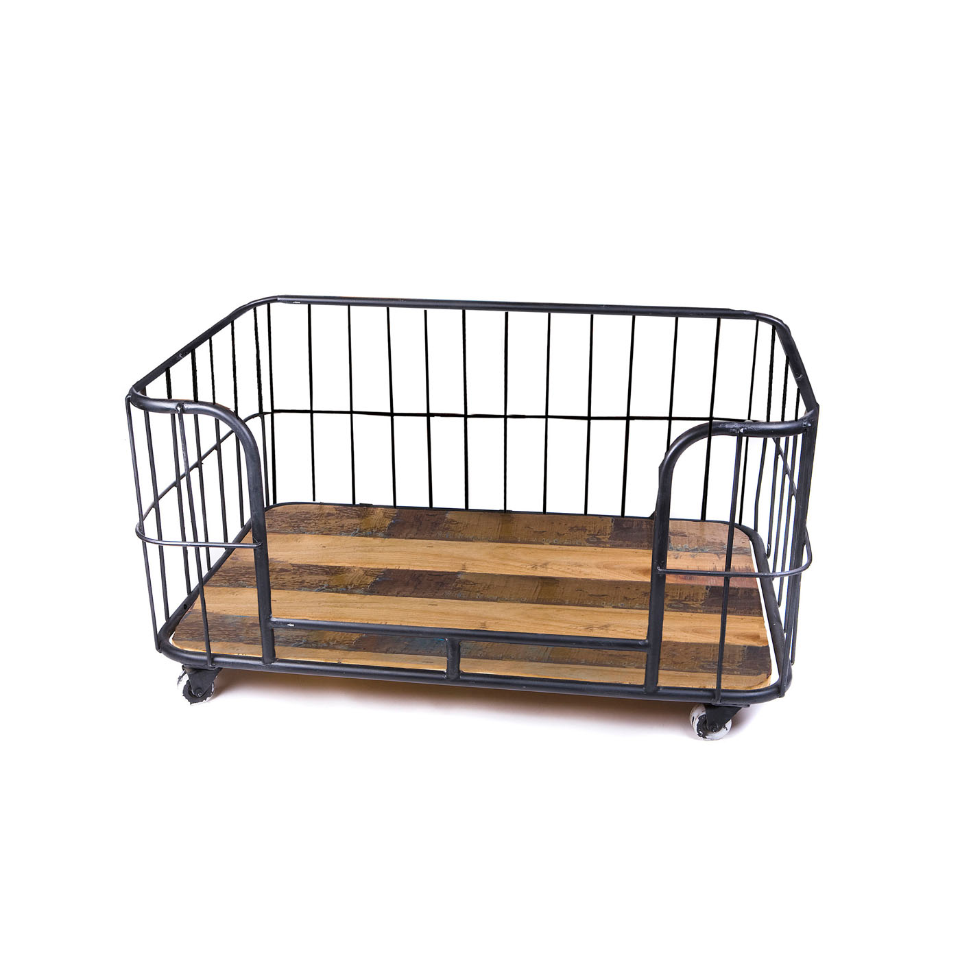 Lex & Max Metal Wire Basket  - Divan - Hondenbench meubel - Zwart - S