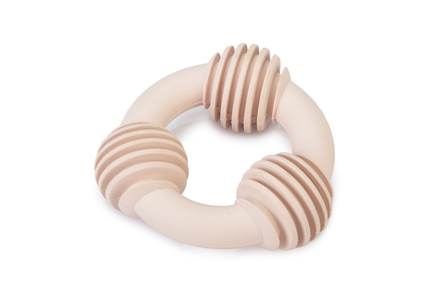 Beeztees Dental ring - Kauwspeelgoed puppy - roze - 14x9.3x2 cm