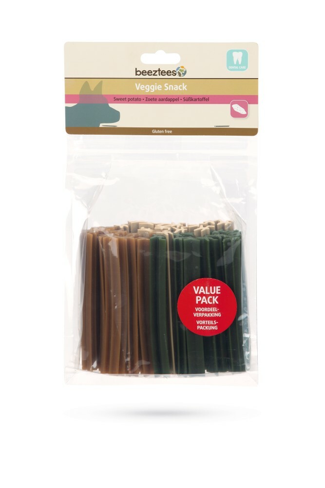 Beeztees Veggie Kauwstaaf - Hondensnack - 500 Gram - Zoete aardappel - S Beeztees Veggie Kauwstaaf - Hondensnack - 500 Gram - Zoete aardappel - S