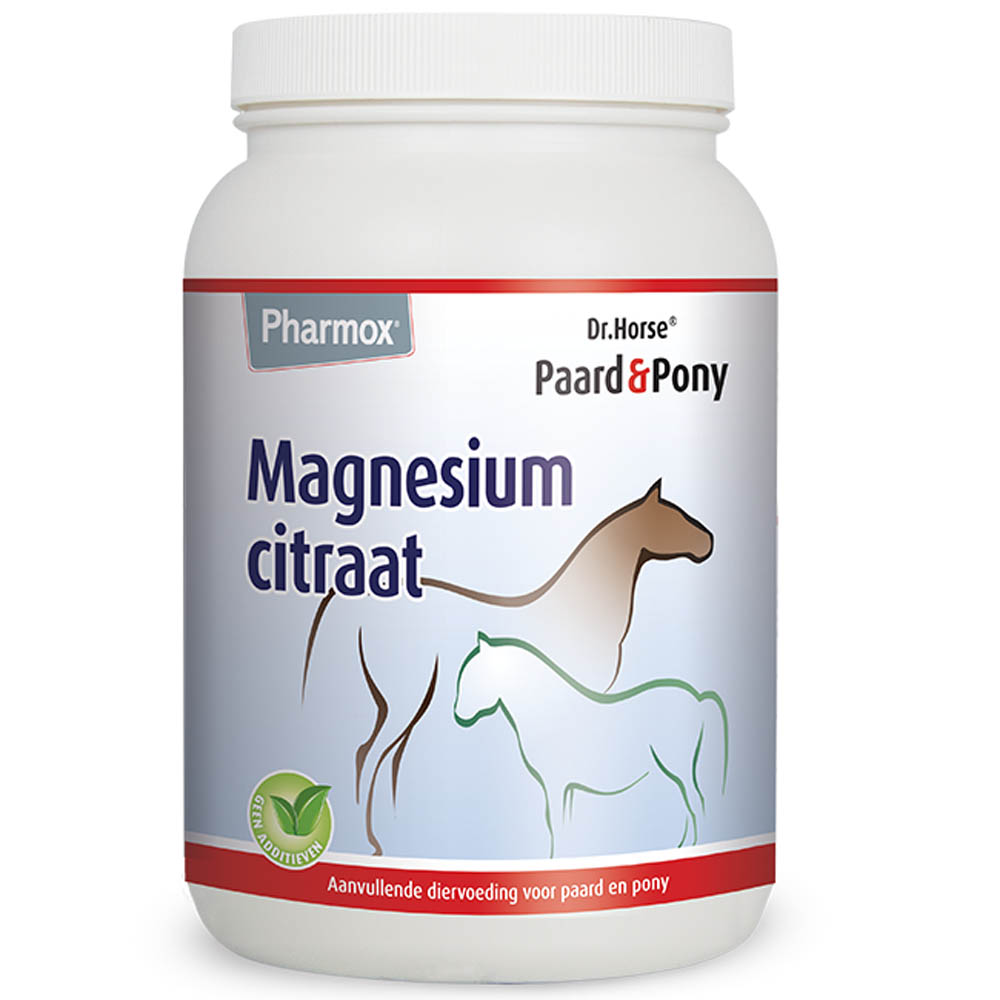 Pharmox Dr. Horse Spier & Zenuwgestel - Magnesiumcitraat - 1.5 Kilogram - Pot