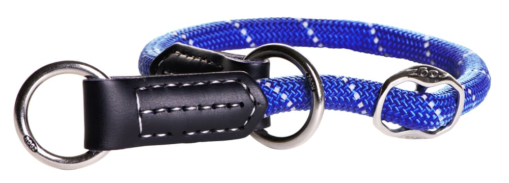 Rogz Rope - Halsband Hond - blauw - Medium - 35 cm Rogz Rope - Halsband Hond - blauw - Medium - 35 cm