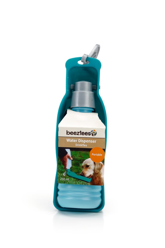 Beeztees Draagbaar - Drinkfles - Blauw - Medium