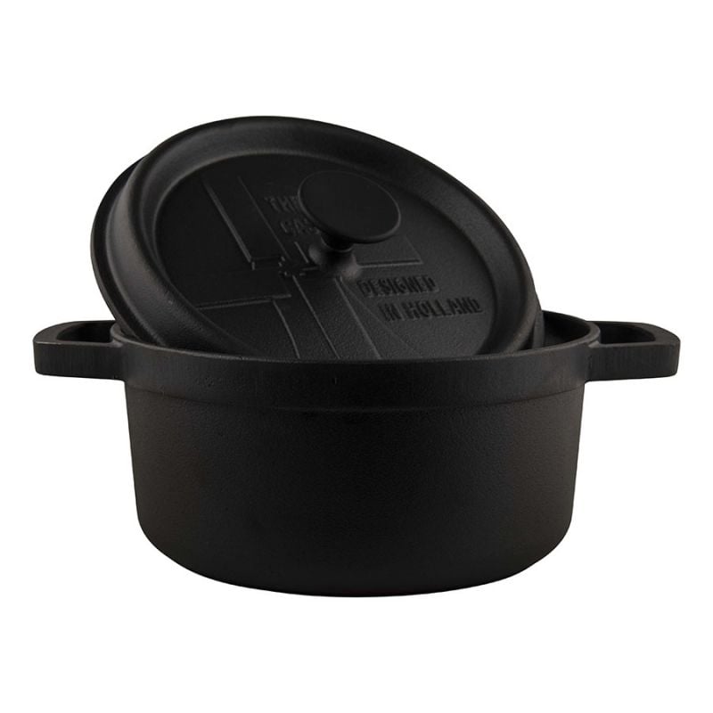 The Windmill Cast Iron BBQ Pan L 3,5L - Zwart - Large