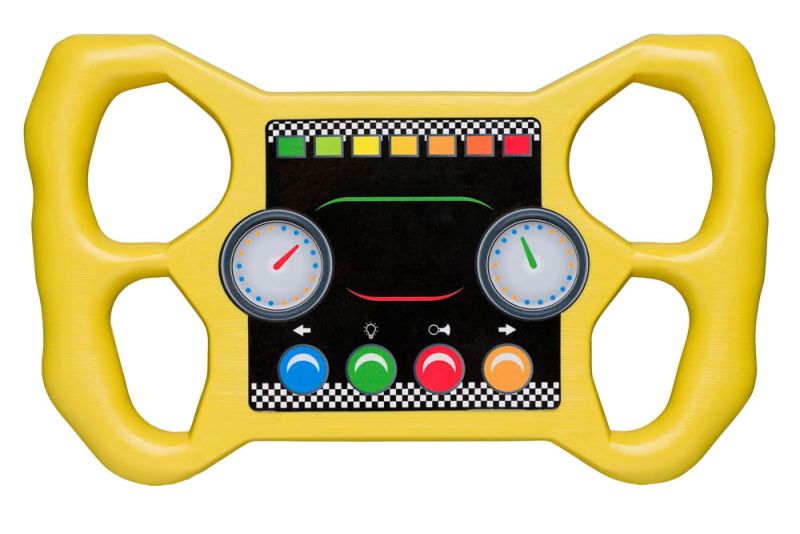 Swing King - Racestuur - Geel - Kunststof