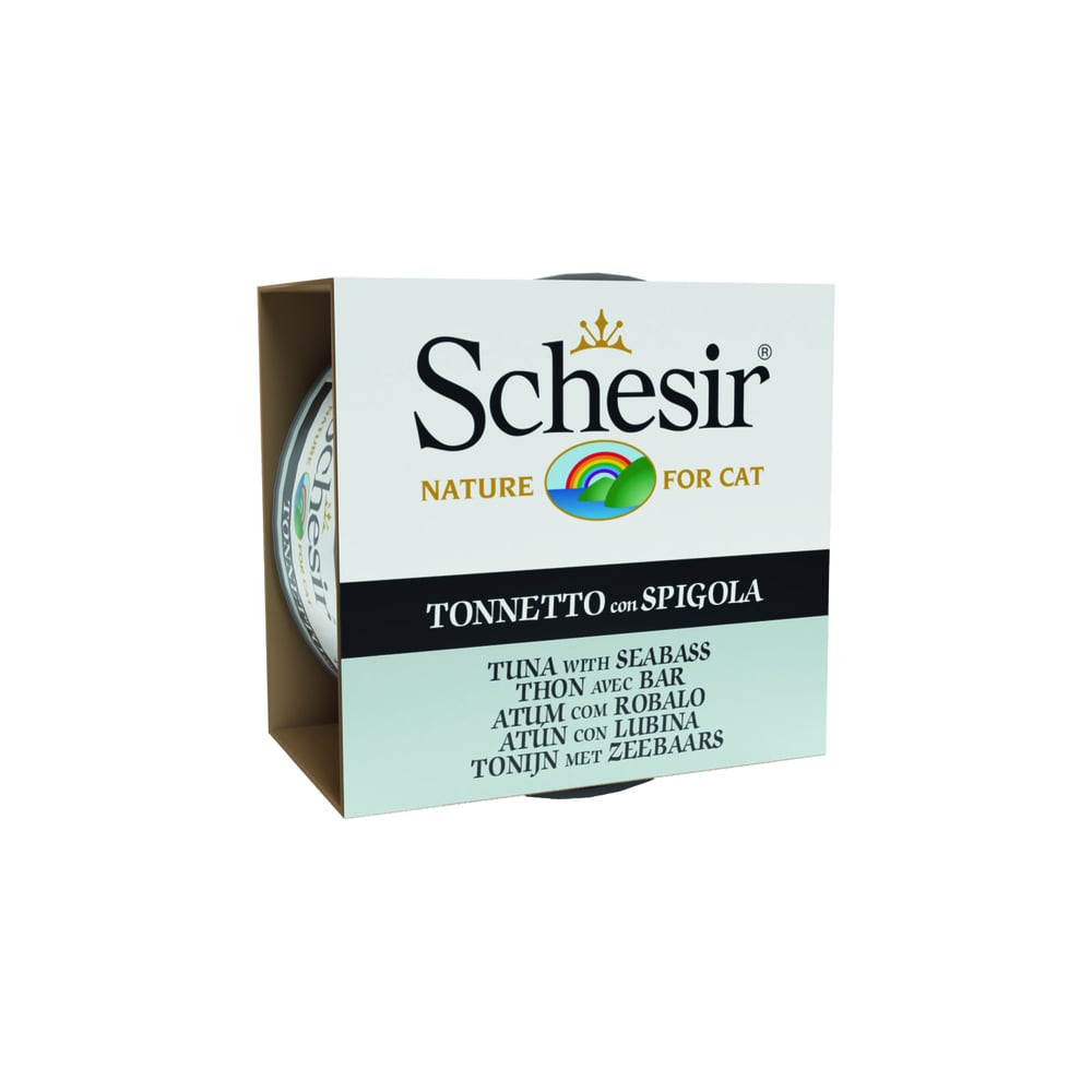 Schesir - Kattenvoer - 85 Gram - tonijn en zeebaars