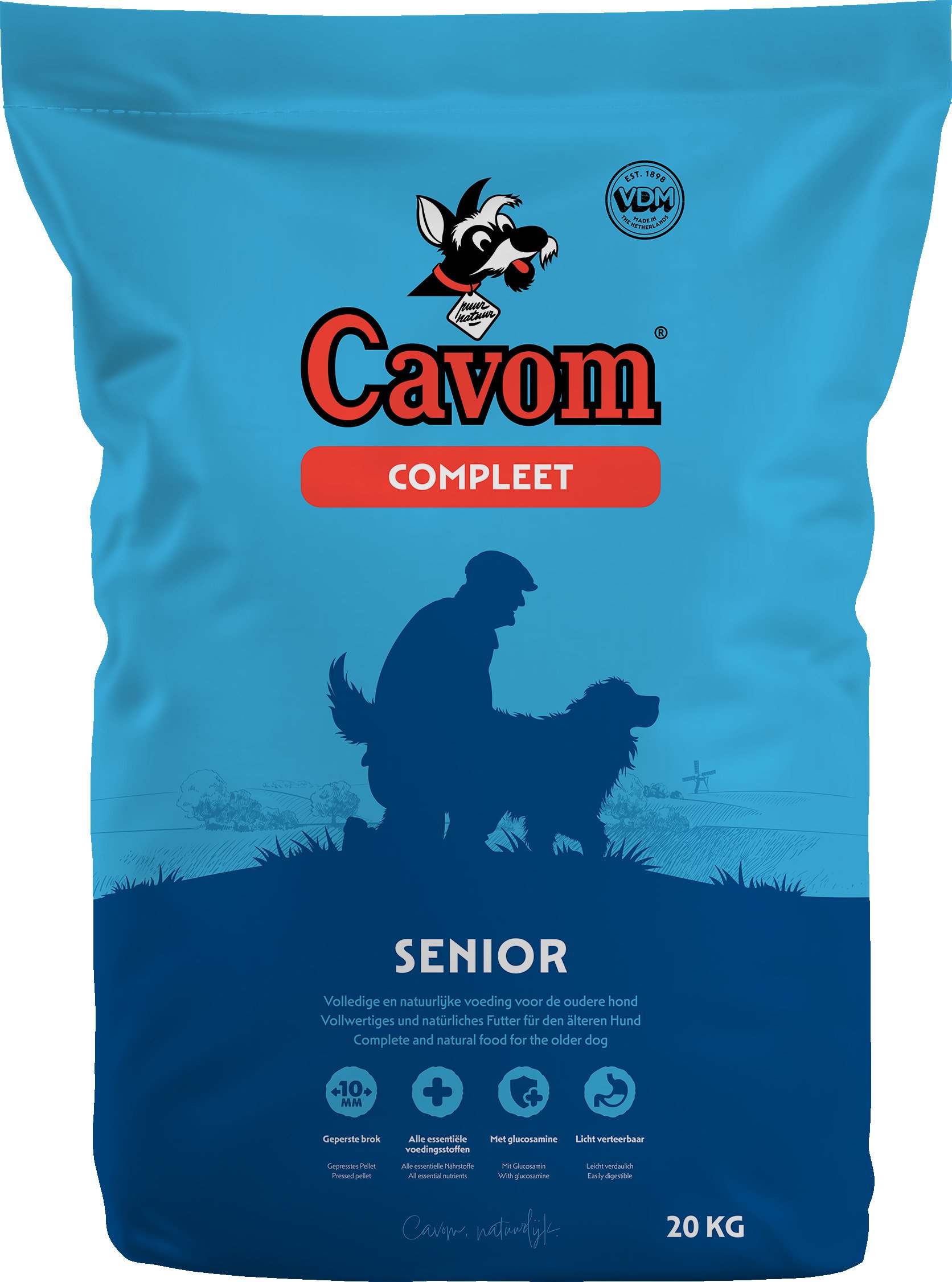 Cavom Compleet senior - Hondenvoer - 20 Kilogram - rund
