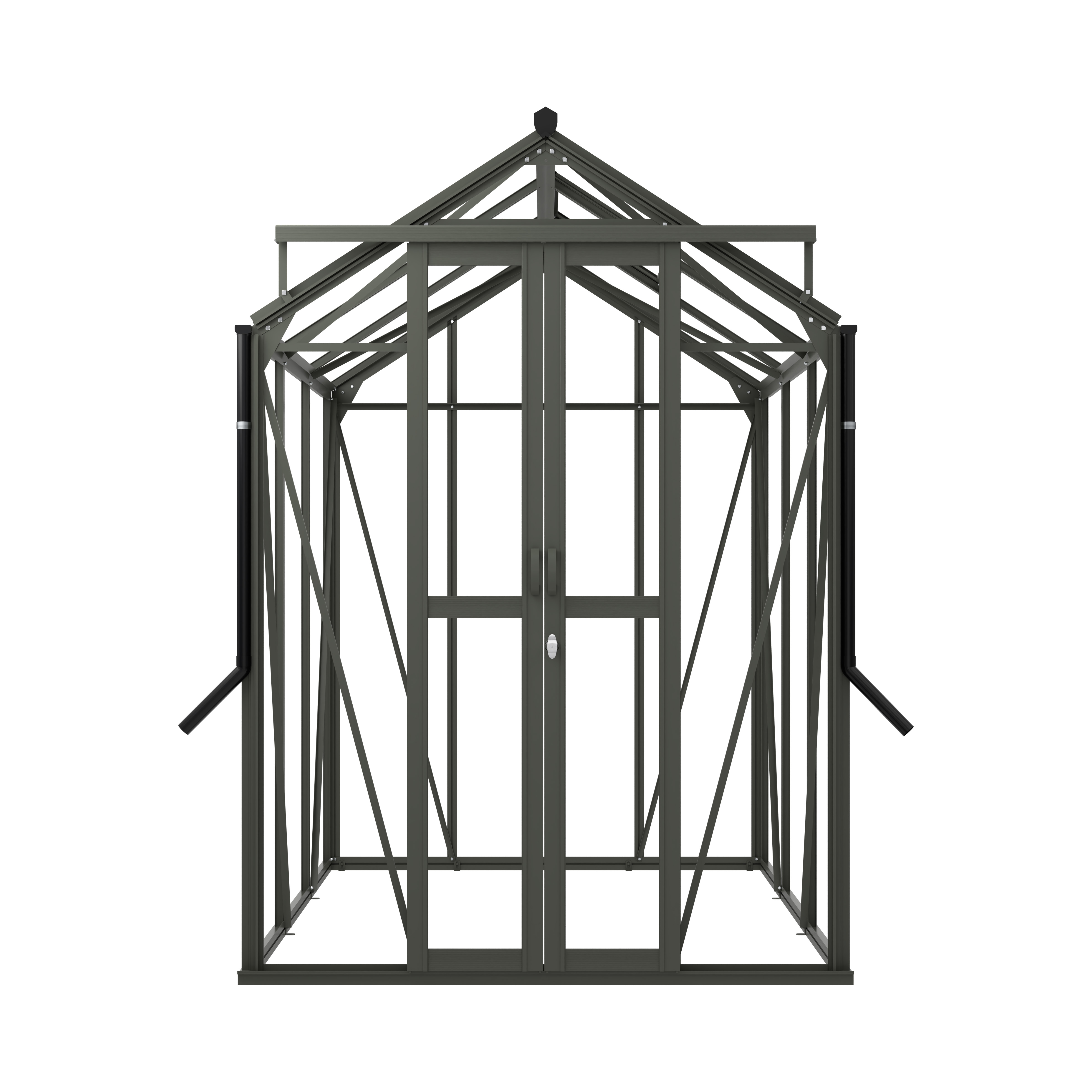 Royal Well Anne II Full Options - Tuinkas - Groengrijs - 211.2x149.8x220.1 cm - 3 mm