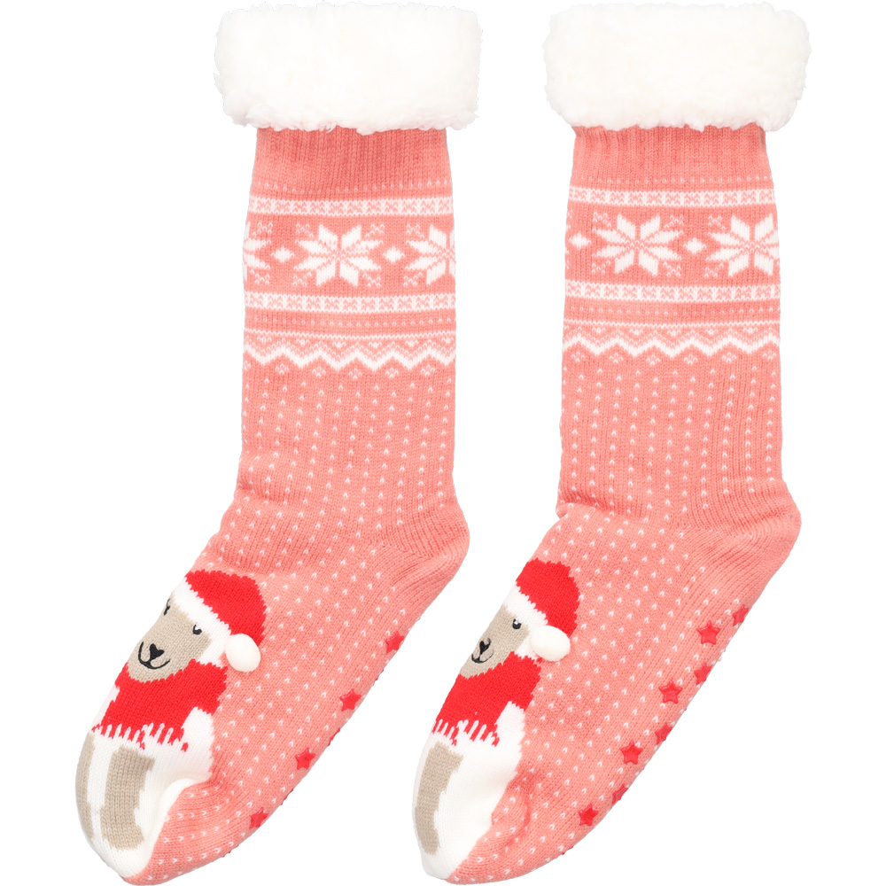 Welkoop Schaap 3D- Sokken - Roze - 1 maat