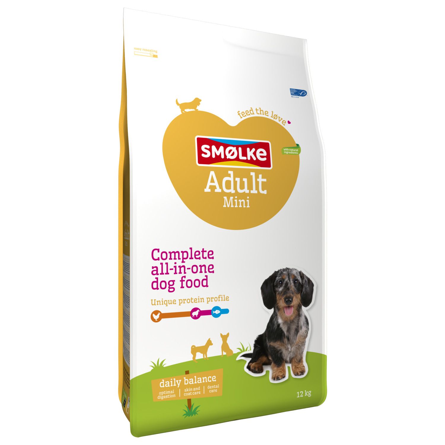 Smölke Adult Mini - Hondenvoer - 12 Kilogram - kip, lam, vis