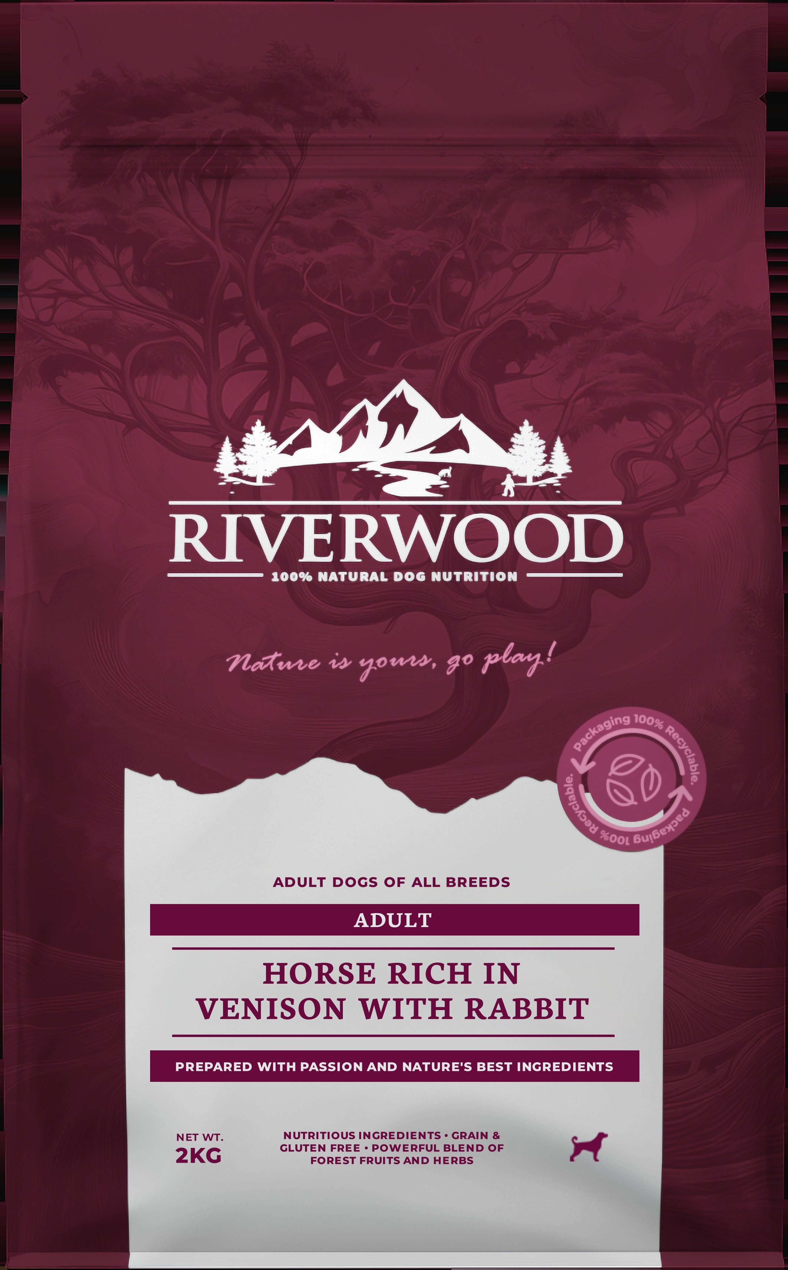 Riverwood Adult - Hondenvoer - 2 Kilogram Riverwood Adult - Hondenvoer - 2 Kilogram