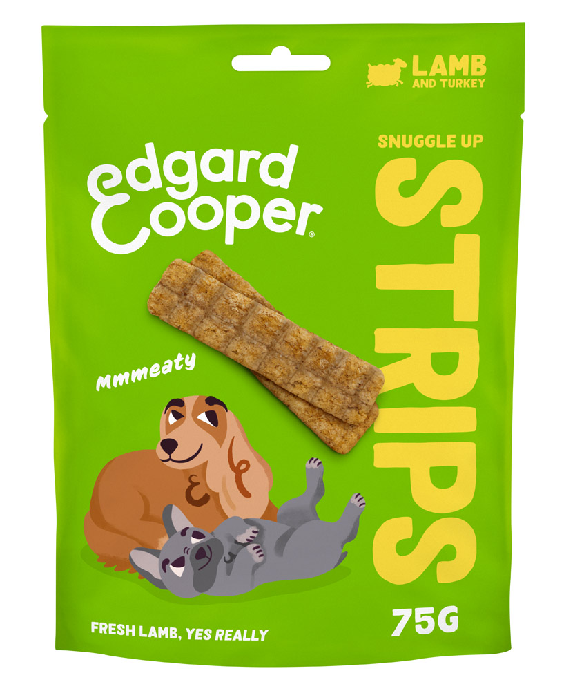 Edgard en Cooper Strips Adult - Hondensnack - 75 Gram - kalkoen, lam