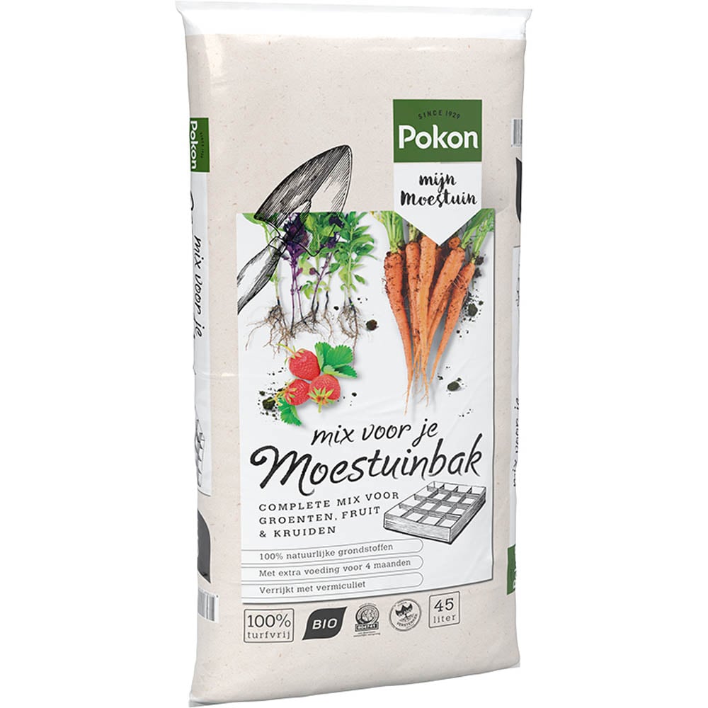 POKON Grond voor moestuinbakken - Potgronden - 45 Liter