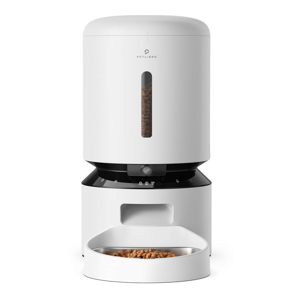 Petlibro - Automatische Dubbele Kattenvoerbak met camera - 5 l - Wit - 1x35.8x1 cm