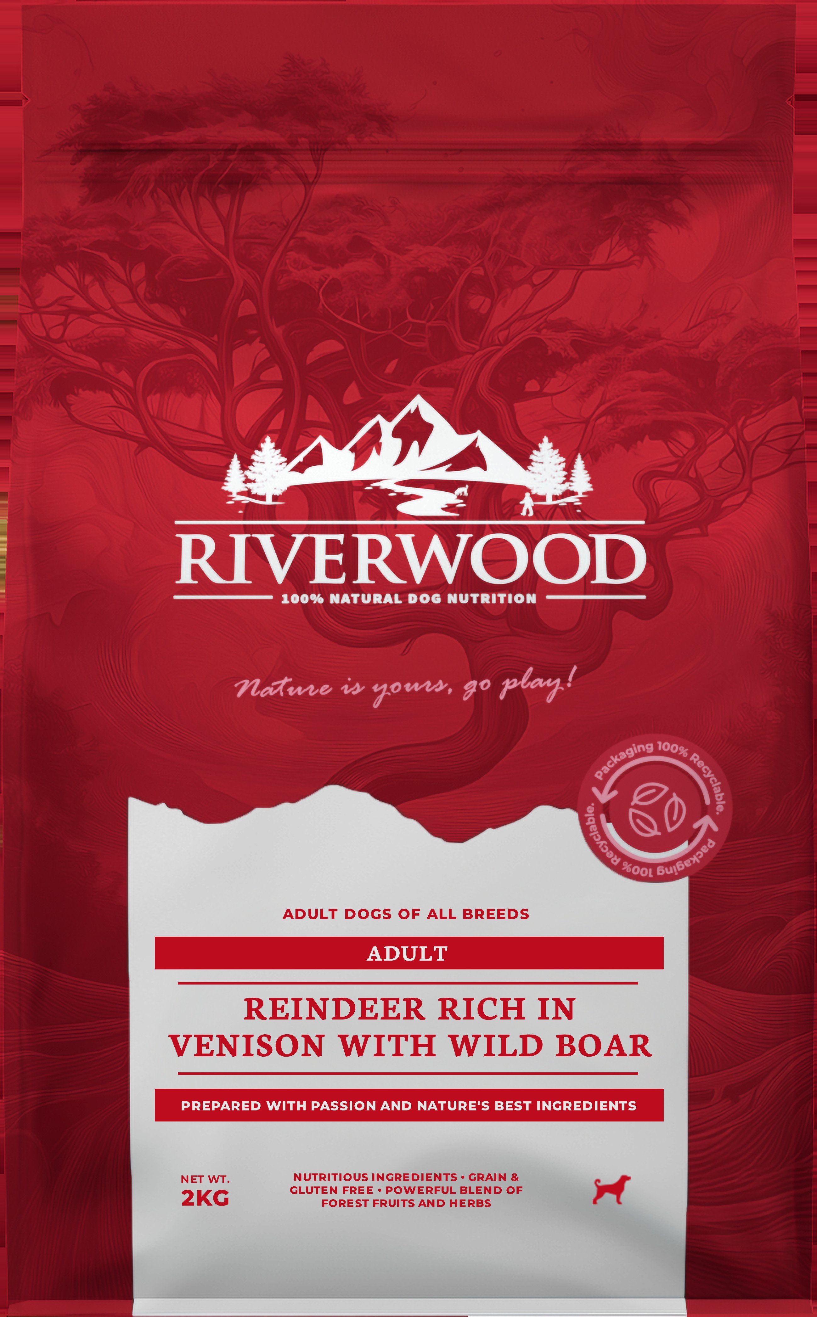 Riverwood Adult - Hondenvoer - 2 Kilogram Riverwood Adult - Hondenvoer - 2 Kilogram