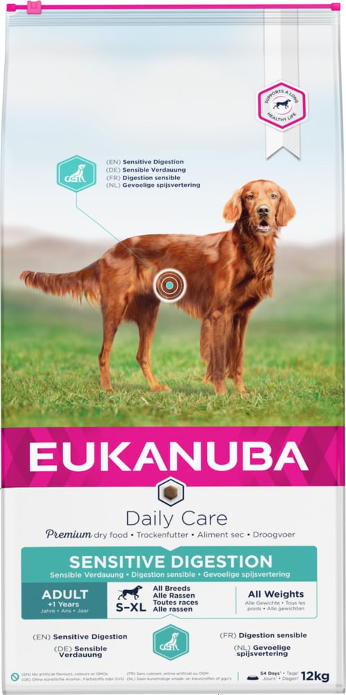 Eukanuba Daily Care Sensitive Digestion Adult - Hondenvoer - 12 Kilogram - kip