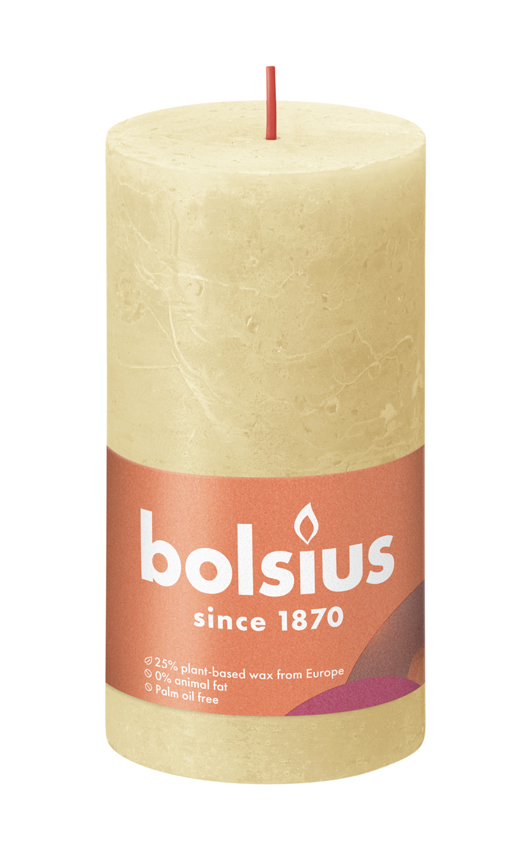 Bolsius - Kaars - 13 cm - Beige