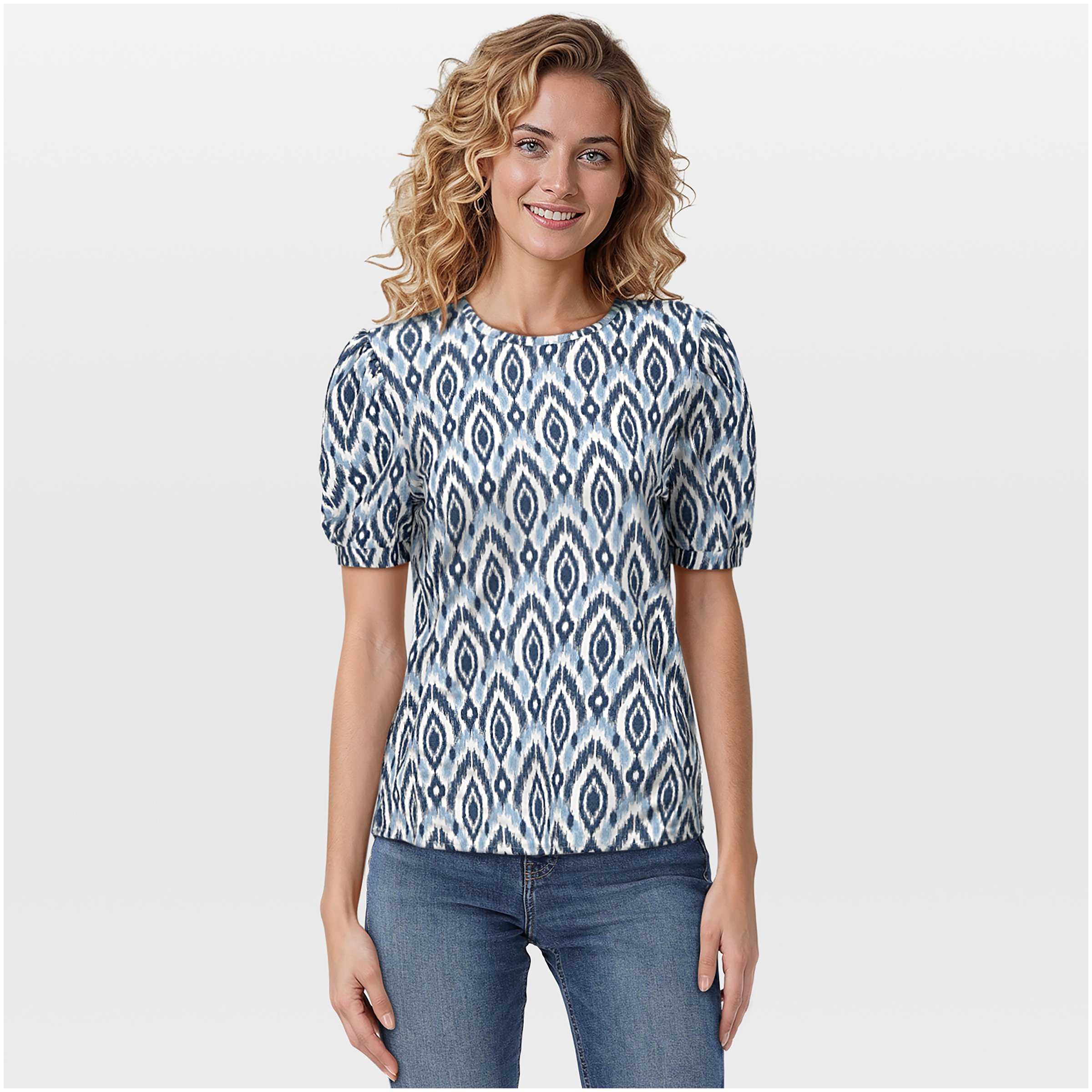 VELESTE Jente - T-Shirt - Melange blauw - 36