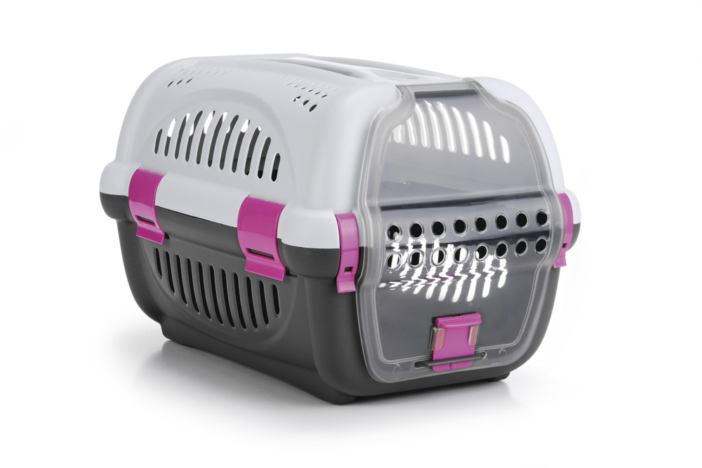 Beeztees Rhino - Reismand - Grijs Roze - 33x34.5x51 cm