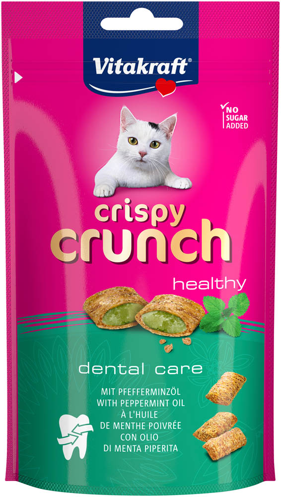 Vitakraft Crispy Crunch Healthy - Kattensnack - 60 Gram - Dental