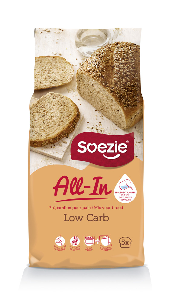 Soezie All-in-mix Low carb - Broodmeel - 2.5 Kilogram