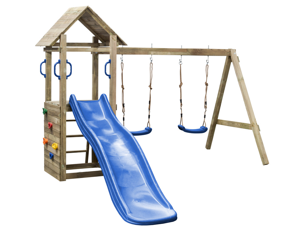 Swing King Maria - Speeltoestel - Blauw - Hout
