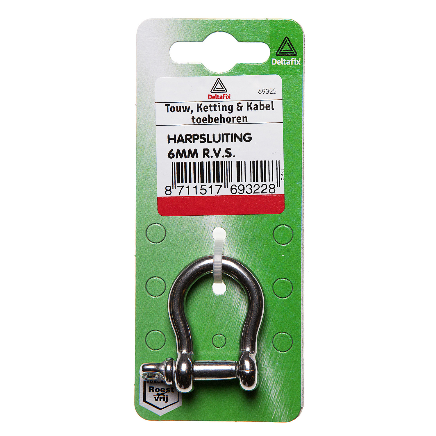 Deltafix 8 mm - Harpsluiting - 0.8 cm