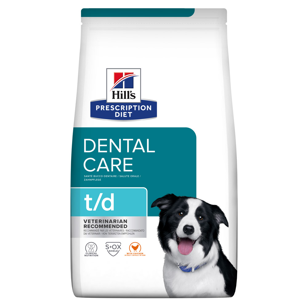 Hill's Prescription Diet t/d Mini Dental Care - Hondenvoer veterinair - 4 Kilogram - kip