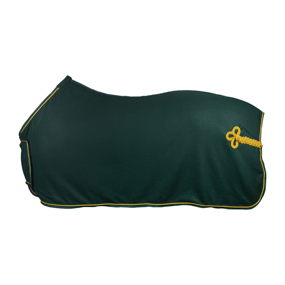 Horka Zweetdeken - met Ornament - Groen/Goud - 125/175 Horka Zweetdeken - met Ornament - Groen/Goud - 125/175