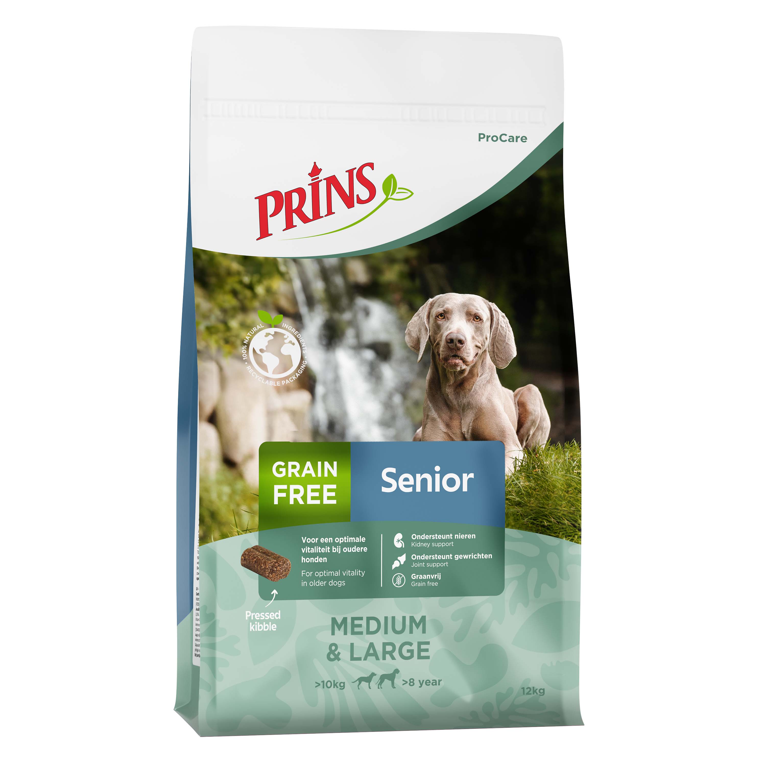 Prins ProCare Grainfree Senior Fit - Hondenvoer - 3 Kilogram - gevogelte