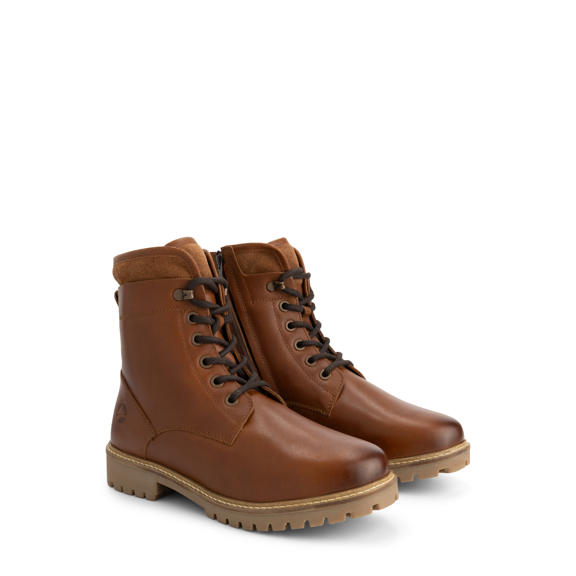 Travelin' Langdets - Veterschoenen - Cognac - 40